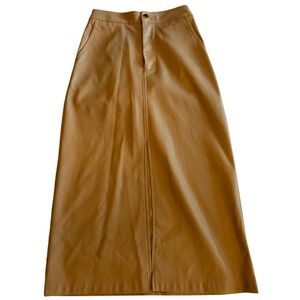 T’Nuck: Almond Faux Leather Skirt